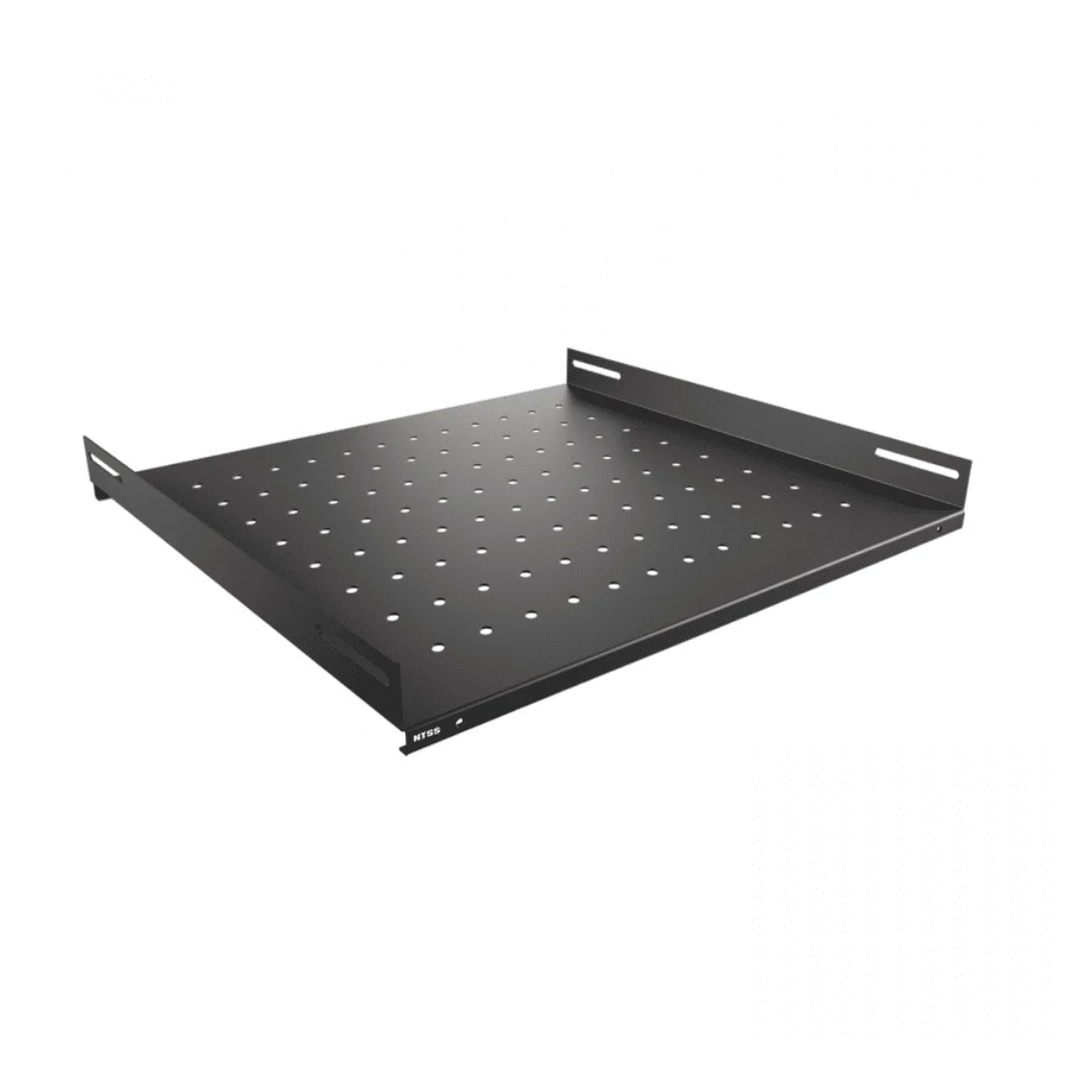 Стационарная полка NTSS 470×350 мм для напольных шкафов 600 мм, нагрузка до 100 кг, черный RAL 9005